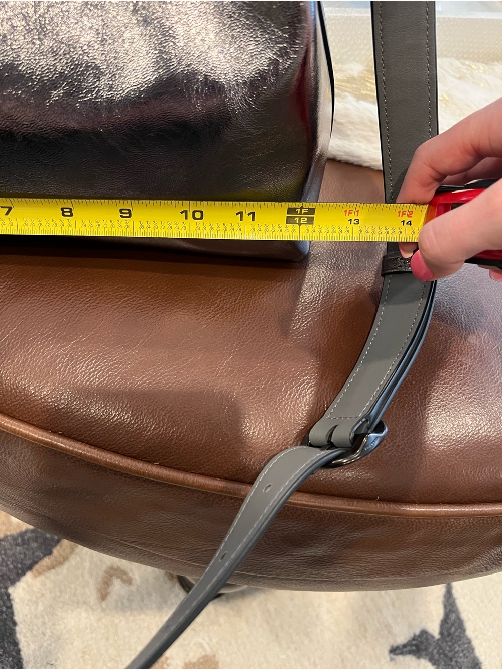 NWT Coach Juliet Shoulder Bag Anthracite - Picture 12 of 15